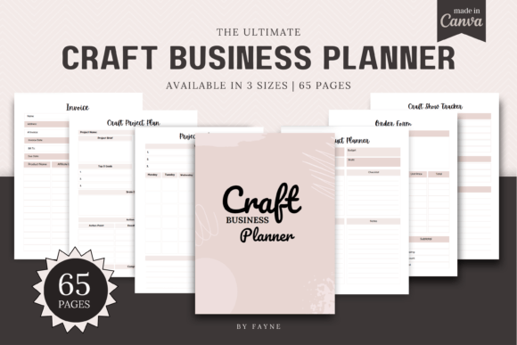 Download Craft Business Planner: Canva Template - Business Collection