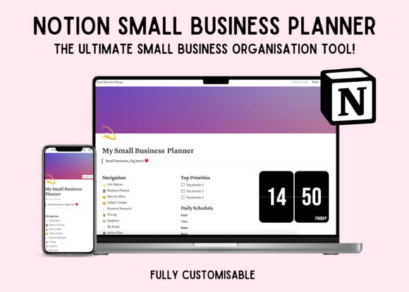 Download Notion Small Business Planner Template - Premium Resources