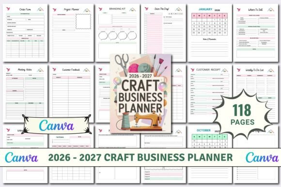 Download 2026 - 2027 Craft Business Planner KDP - Business Collection