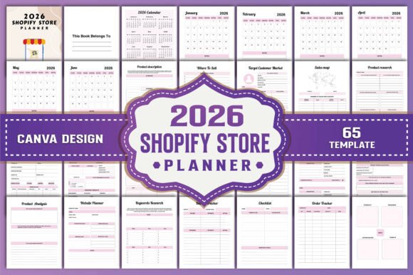 Download 2026 Shopify Store Planner Canva Kdp - Premium Resources