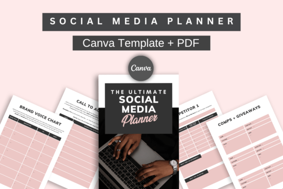 Download Social Media Planner Printable Canva - Social media planner Collection