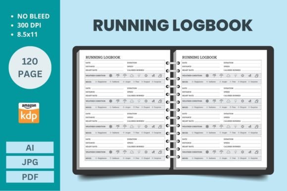 Download Running Logbook KDP Interior - Premium Bundle