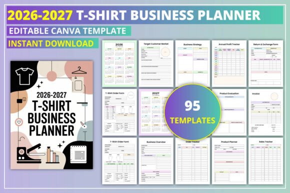 Download 2026-2027 T-Shirt Business Planner - Business Collection